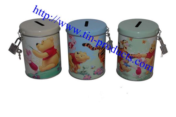 metal coin banks, metal money box, money tin, tin money can, tin money box