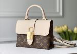 Women'S Black Handhold Luxury Bucket Bag With Lock Catch