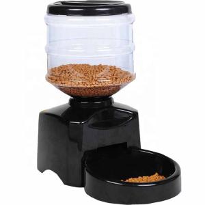 Quality Capacity 5.5L Automatic Pet Feeder , Pet Food Dispenser Multifunction Black Color wholesale