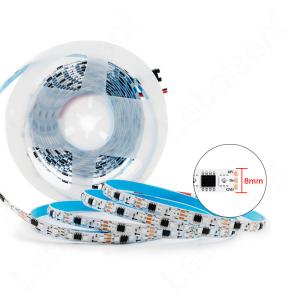 Quality 8mm Narrow LED Pixel Strip Light , RGB 5050 3535 Magic Dream Color LED Strip wholesale