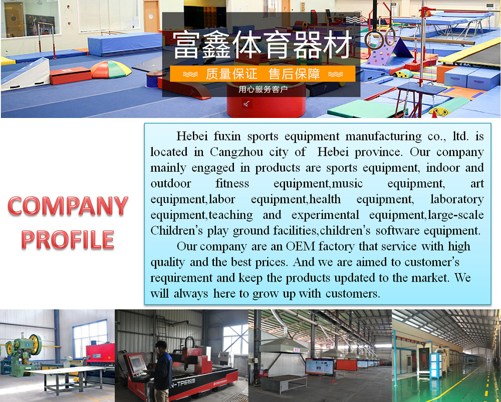 Custom Size Childrens Gymnastics Equipment Colorful Galvanized Steel Pipe Material