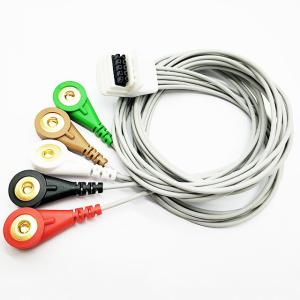Quality Mortara HT3 TPU Holter Ecg Cable , 5 Leads 10 Pin Medical Holter Monitor wholesale