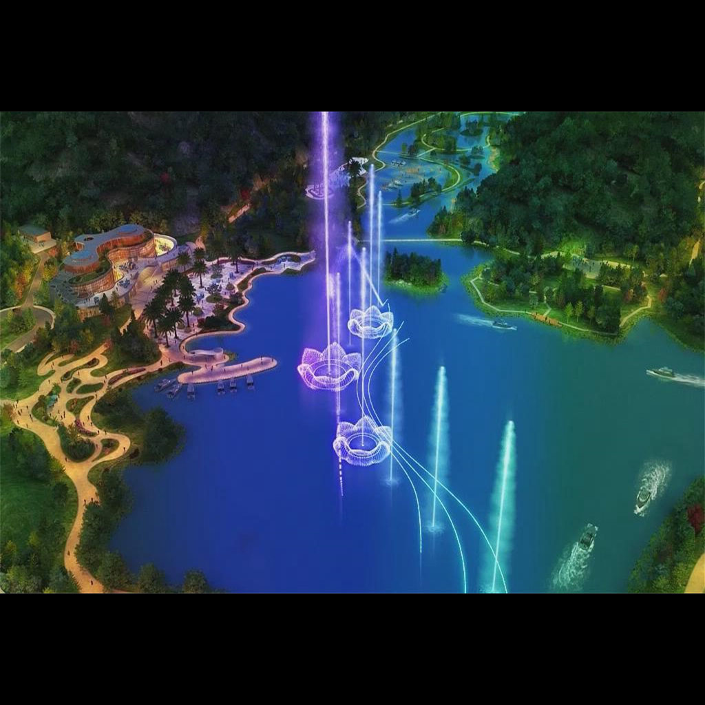 ater fountain with led lights
