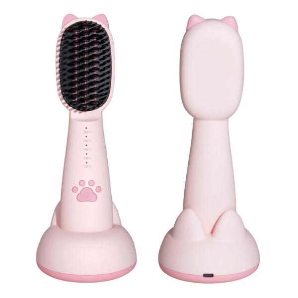 MCH USB Wireless Electric Hair Brush Mini Travel Oval Hairbrush For Wet Dry