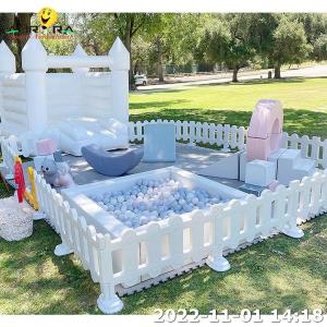 Quality Soft Play Equipment Set Kids White Indoor And Outdoor Playground With Bounce House wholesale