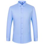 Breathable Material Non-Iron Casual 100% Cotton Straight Cut Shirt Trouser for
