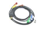Compatible Schiller MT200 , MT101 One Piece 4/6 Leads Black Color Holter Patient
