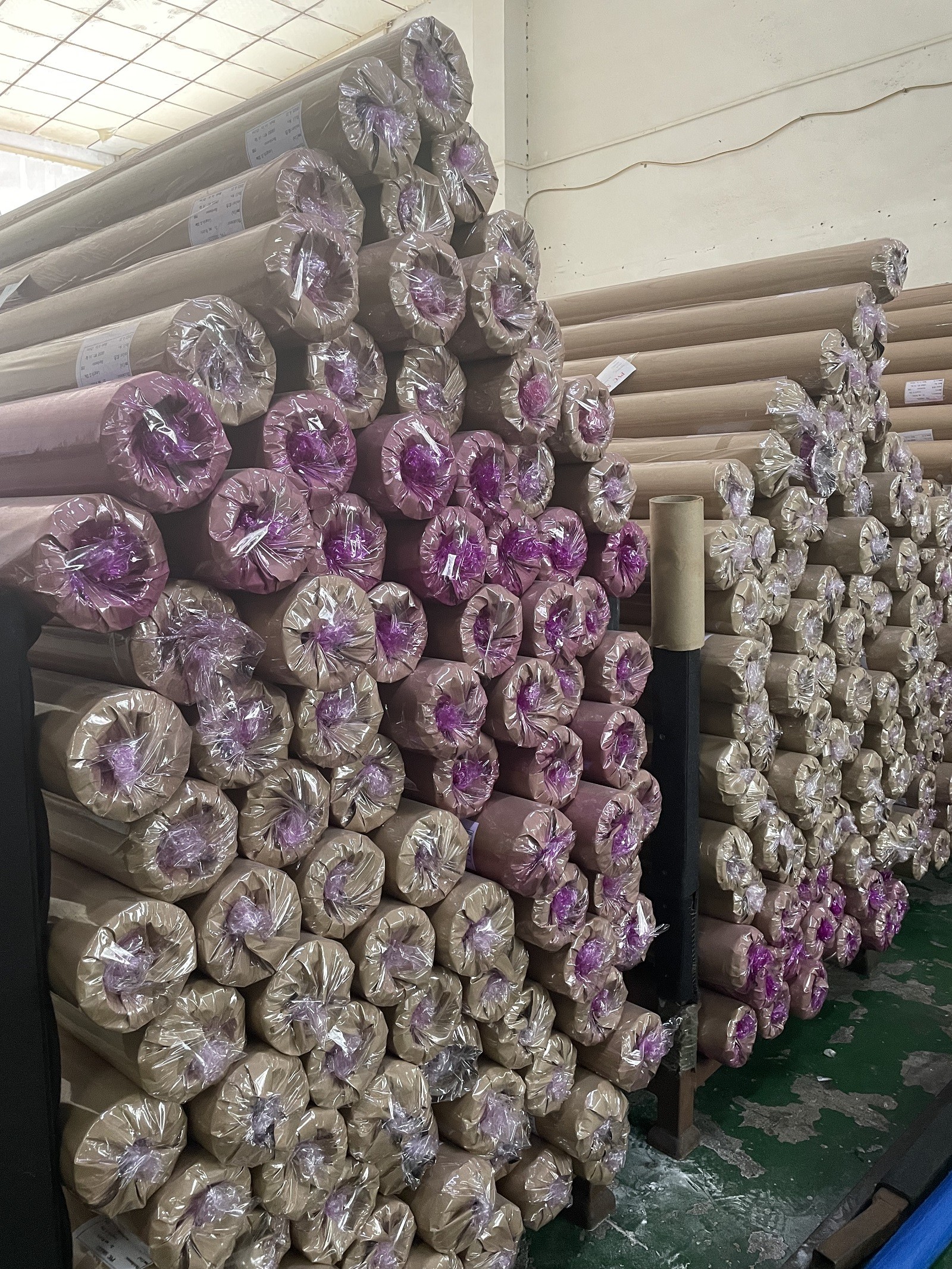 OEM Bule Transparent PVC Film Roll Stretch For Wooden Board