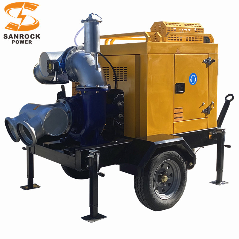 Customized Vacuum Self Priming Pump 20m High Head Mobile Diesel Water Pumps