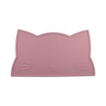 Cat Face Kids Silicone Placemat , Silicone Dining Table Mat Heat Resistant