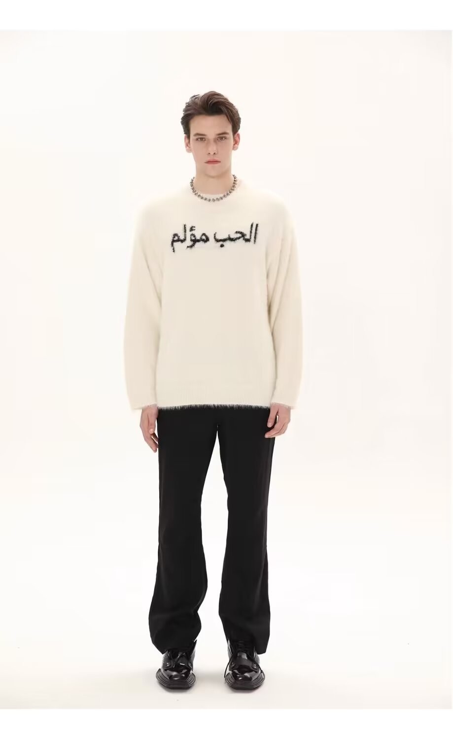 Free Knitwear Sweater Men Pullover Closure for Warmth and Durability Free Shipping New American Letter Design Sweater