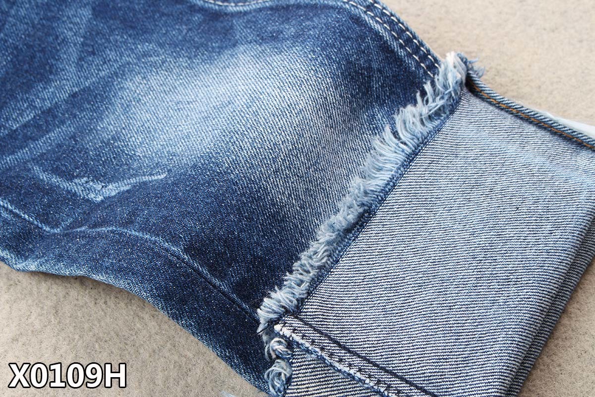10.6oz Double Layer Cotton Spandex Denim Fabric Weave Soft