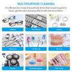Digital 40KHz Household 600ml Ultrasonic Jelwery watches Dental Eyeware Cleaner