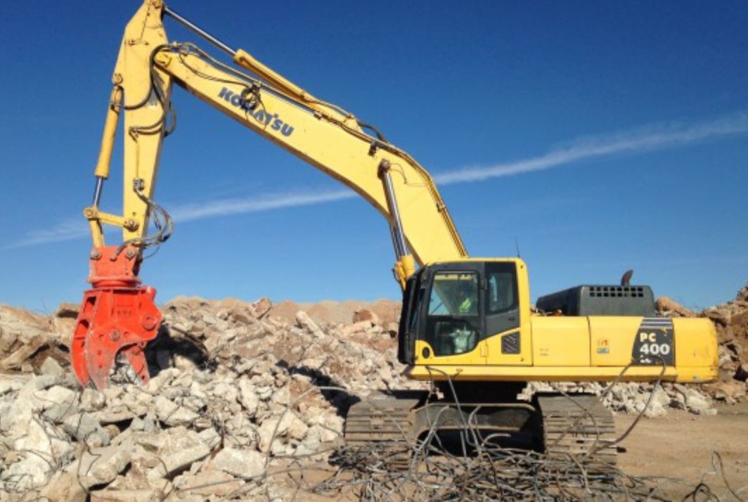 360° Rotating Hydraulic Pulverizer For 10-40ton Excavators CONCRETE PULVERISERS Komatsu Hitachi Kobelco Hyundai Volvo