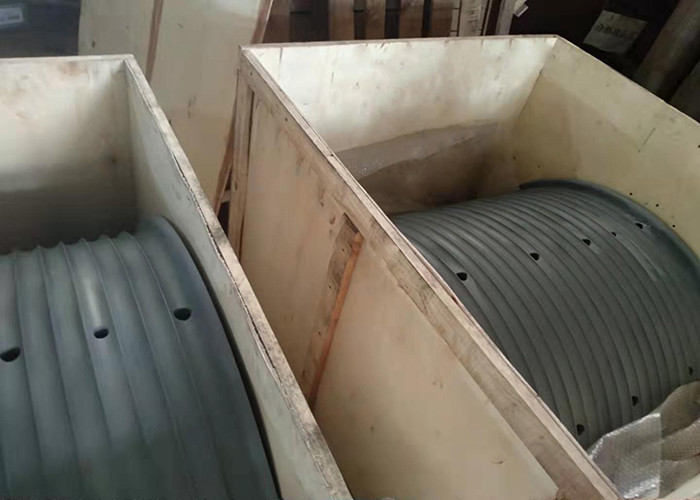 Bolted / Welding Connection Winch Drum Grooved Sleeves And Shells