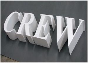 Quality 20mm Rigid PVC Sign Board UV Printing For Outdoor / Indoor 3d Sign Letter wholesale