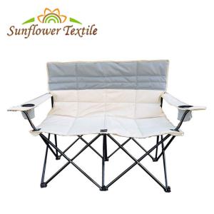Quality 110x57x87 cm 600D Polyester Fabric Double Camping Chair Outdoor Double Chair wholesale