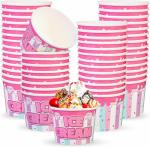 Sustainable Leak Proof 5 Oz Paper Ice Cream Bowl Eco Friendly Customizable