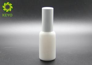 Quality Opal Cosmetic Glass Bottles With White Aluminum Spray For Essential Oil wholesale