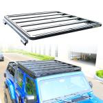 T/T Payment Accepted Customized Rain Gutter Roof Mount Luggage Rack for Jeep JL