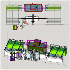 Quality Industrial Steel Substrate Automatic Powder Coating Equipment PLC Control wholesale