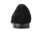 Embroidery Mens Velvet Loafers Mens Black Smoking Slippers With Wine Glass