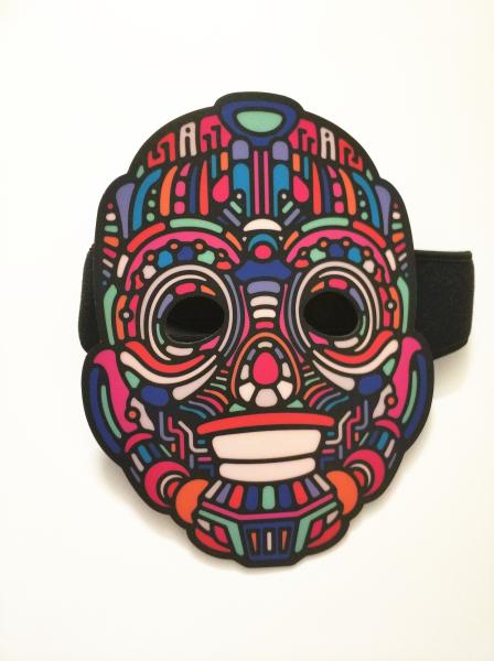 2019 New design novelty gift voice- activated LED mask for festival Parties DJ
