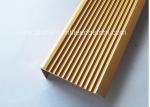 Solid Anodized Brass Aluminum Stair Nosing Profiles , Metal Stair Nosing For