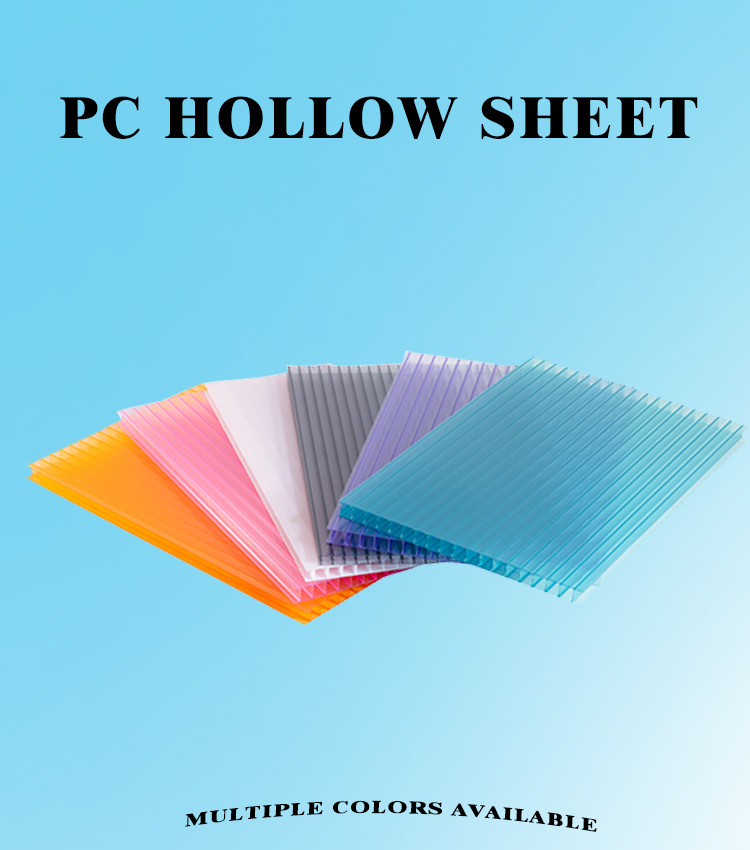 Transparent Cellular Multiwall Polycarbonate Sheet 10mm 6mm 8mm