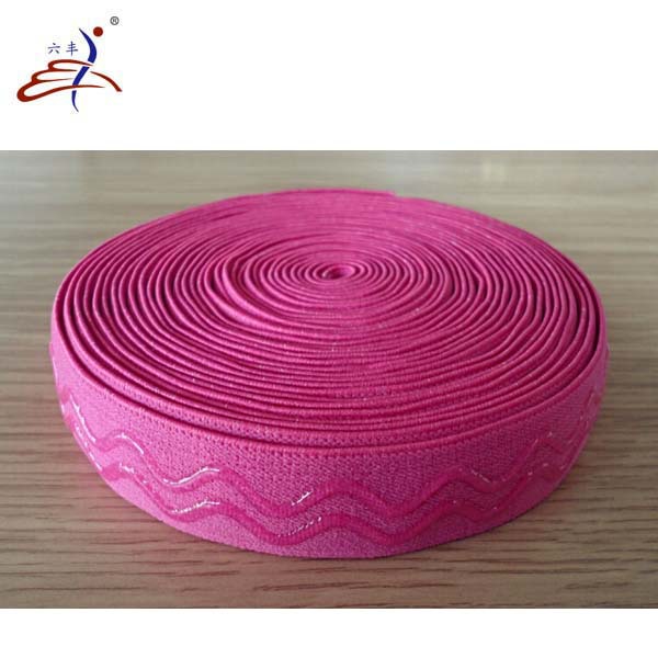 Silicone Non Slip Elastic Tape 1mm 2mm Polyester Rubber Woven Webbing