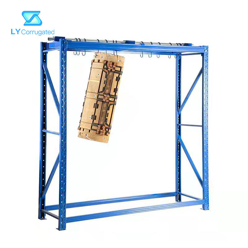 Blue Flexo Printing Machine Parts , 2m vertical storage rack Groove