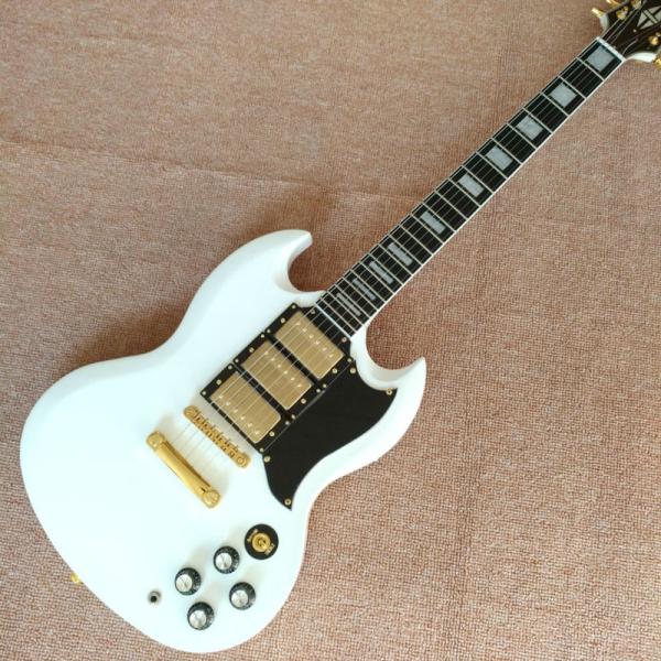 High quality SG electric guitar styles, ebony fingerboard, gold hardware, 3