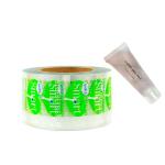 Clear / Green Custom Cosmetic Labels Air Proof PET Material