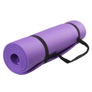Quality 10mm,15mm extra thikness anti-slip NBR Yoga Mat with strap wholesale