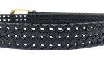 3.5cm Wide Mens Braided Leather Belt Customized Logo