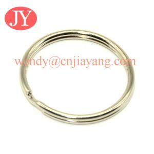 Quality jiayang nickle color high quality aperture key ring parts wholesale