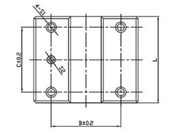 Linear bearings KBSB-AJ...B - Shaft Supporting Housing KBSB20AJ