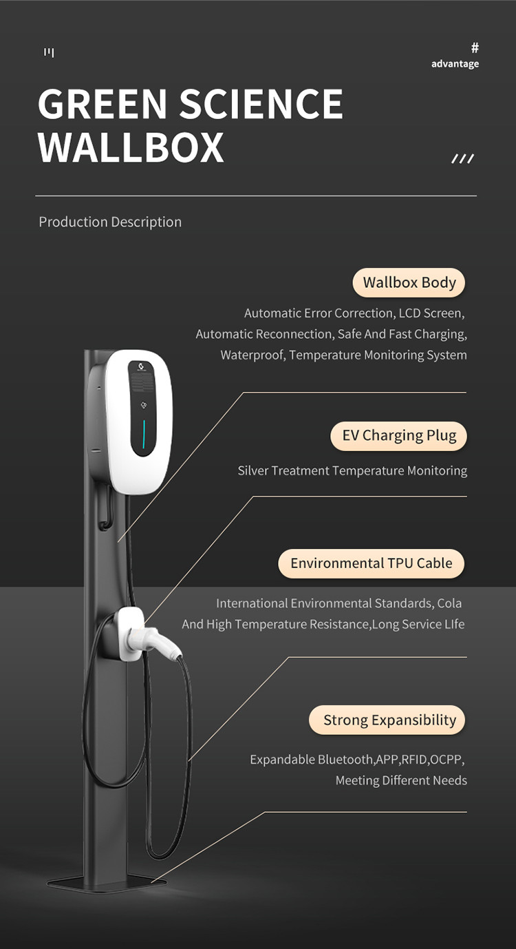3Phase Type2 Wallbox AC Charger 11kw WIFI APP EV Charging Station