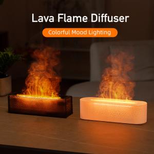 Quality Lava Rainbow Flame Aroma Diffuser USB Powered Home Atmosphere Light wholesale