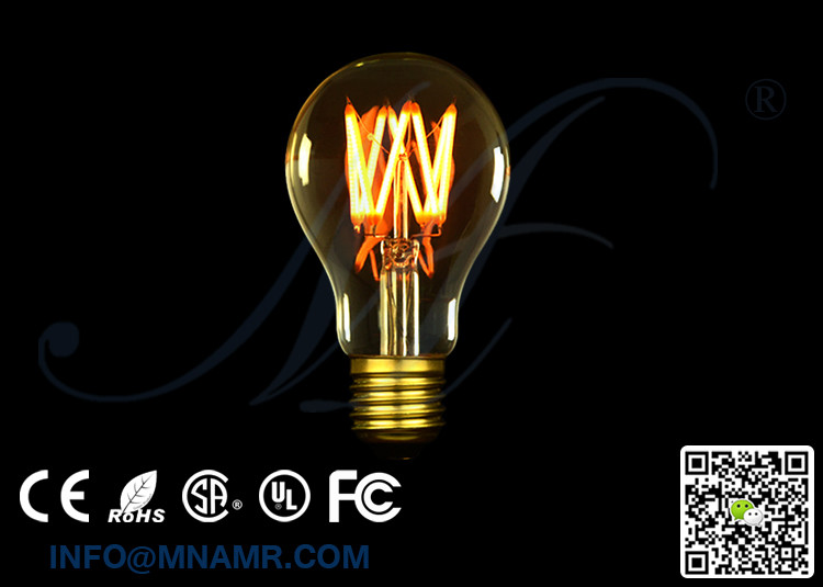 Creative DIY Lighting in House or Yard Standard A19 LED Light Bulb 220v 230v 240v Dimming Warm White Color