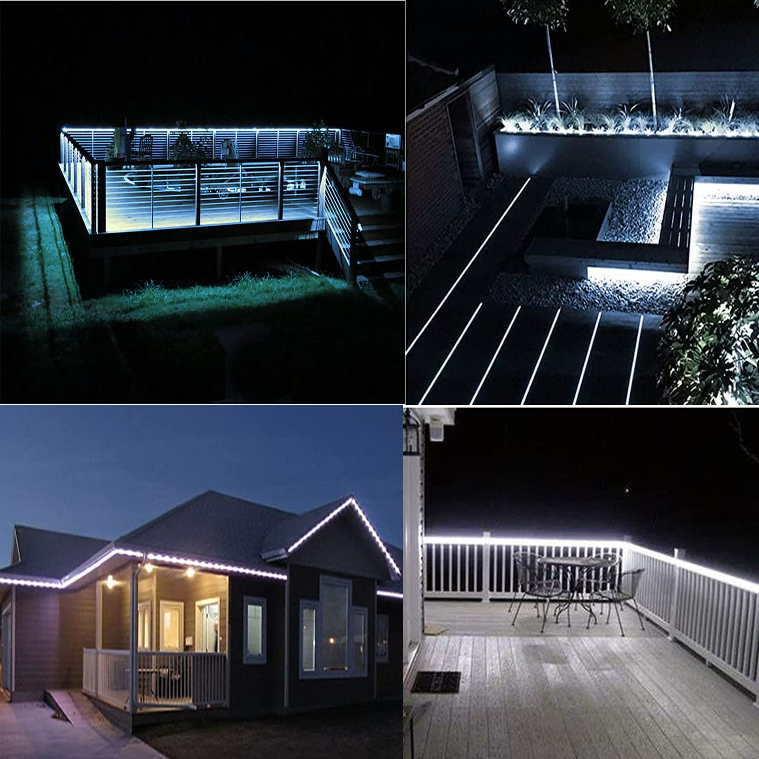 Multi Scene Practical Solar LED Strip Lights , Indoor Waterproof RGB LED Strip