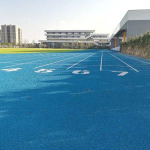 Quality Two Layers Synthetic Sports Flooring Eco-Friendly Blue Playground running track wholesale