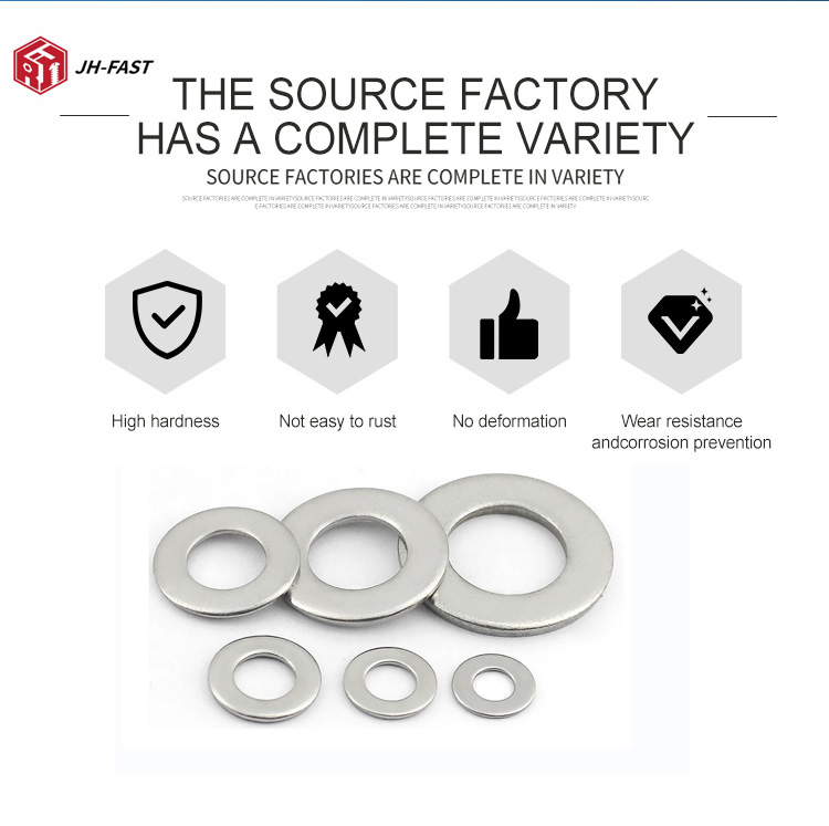 M3 M4 M5 M6 M8 M10 M12 M24 Flat Washer Stainless Steel 304 316 Style FLAT Insepected