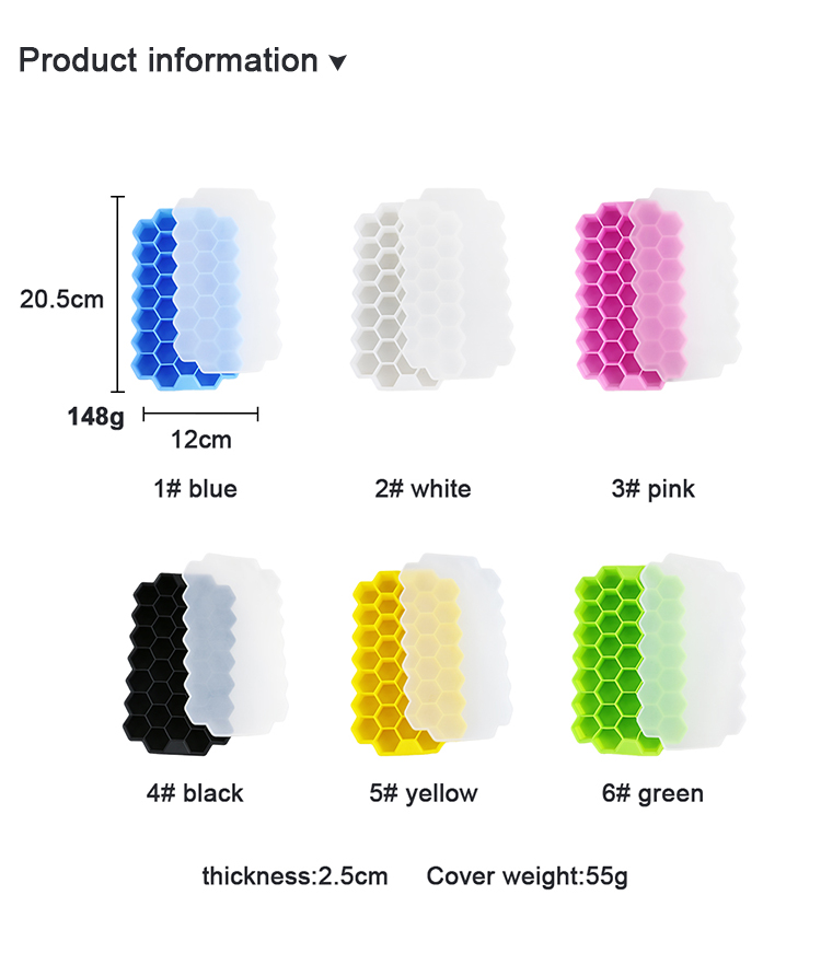 37 Cell Honeycomb Personalised Silicone Molds BPA Free With Custom Logo