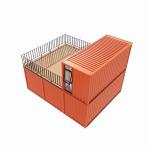 Prefab Shipping Container Pop Up Coffee Shop Restaurant Wall Options of 50/75