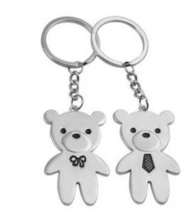 Quality New creative gift product metal bear keychain keyrings wedding gift wholesale