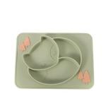 Suction Divided Toddler Silicone Plates Soft With Customize Logo