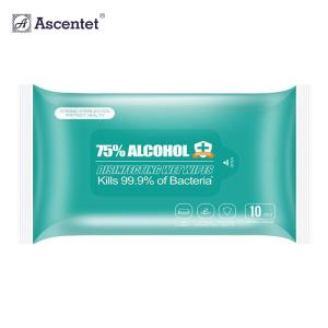 Quality Eco Friendly Natural Bamboo Alcohol Antibacterial Wet Tissue Hand Cleaning Wet Tissue wholesale