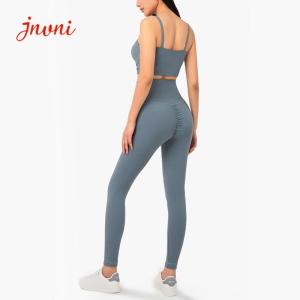 Quality Srunch Butt Lift Tommy Control Sports Legging And Bra Set 220gsm wholesale