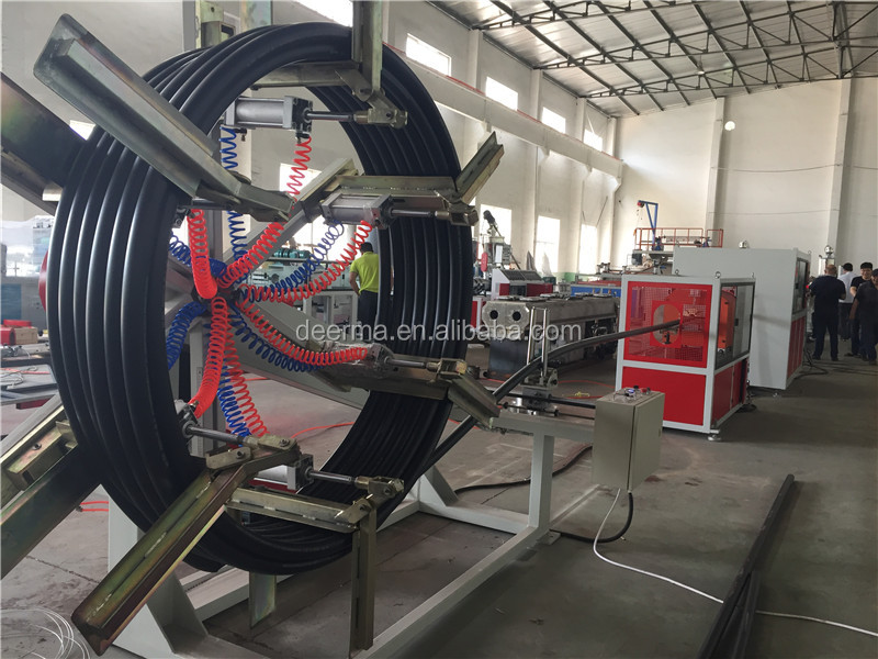 High Productivity Extruder Plastic Machine 160mm - 250mm HDPE Extrusion Line 8 Kg Capacity